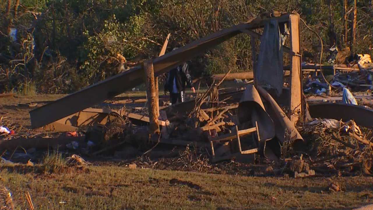 Garvin Co. Residents Picking Up The Pieces After Tornado