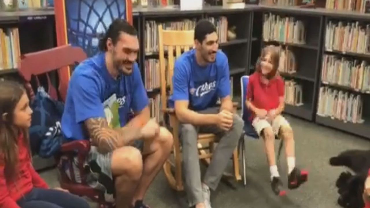 'Stache Bros' Visit OKC Elementary School Students