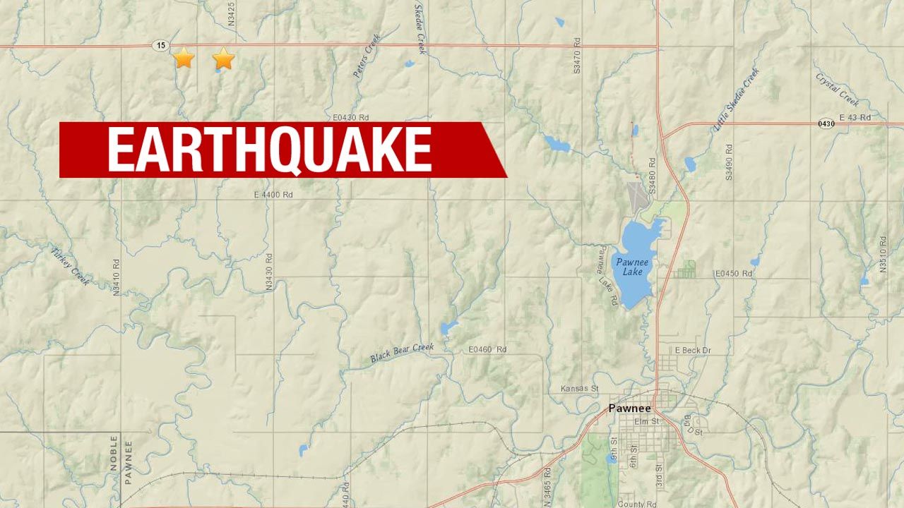 Pawnee Hangs On During Three 3-Plus Magnitude Earthquakes