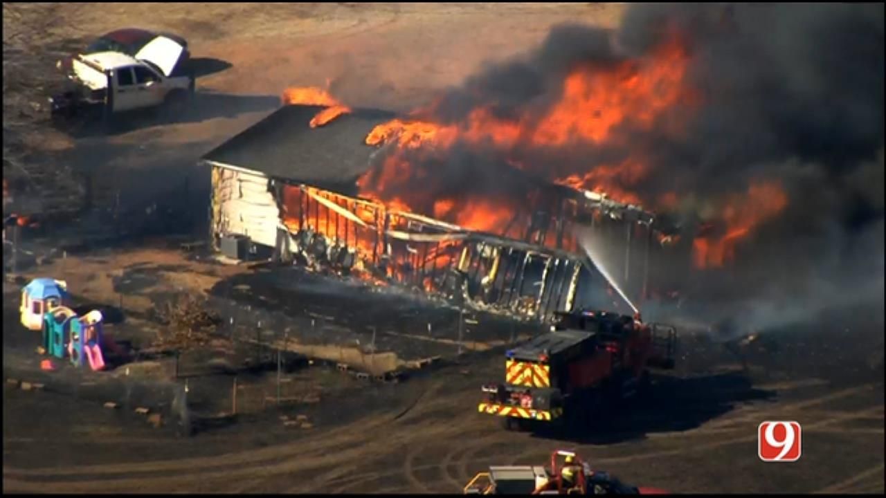 Homes Destroyed As Wildfire Rages North Of Edmond