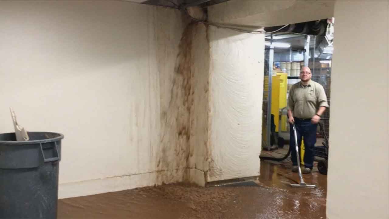 Deluge Of Rain Causes Major Flooding At OK Capitol Building