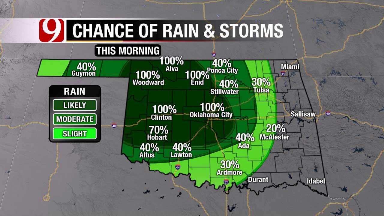Heavy Rain, Storms Expected Across OK Throughout Saturday