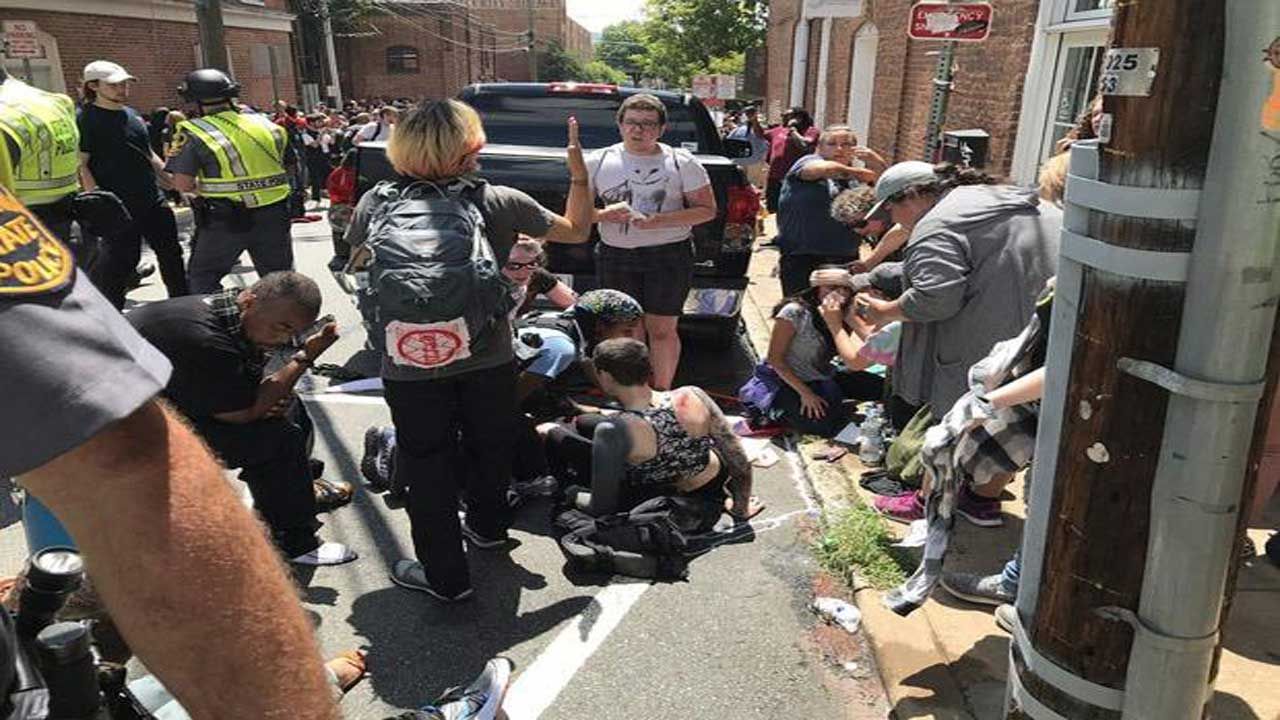 1 Killed After Car Plows Into Protesters In Charlottesville