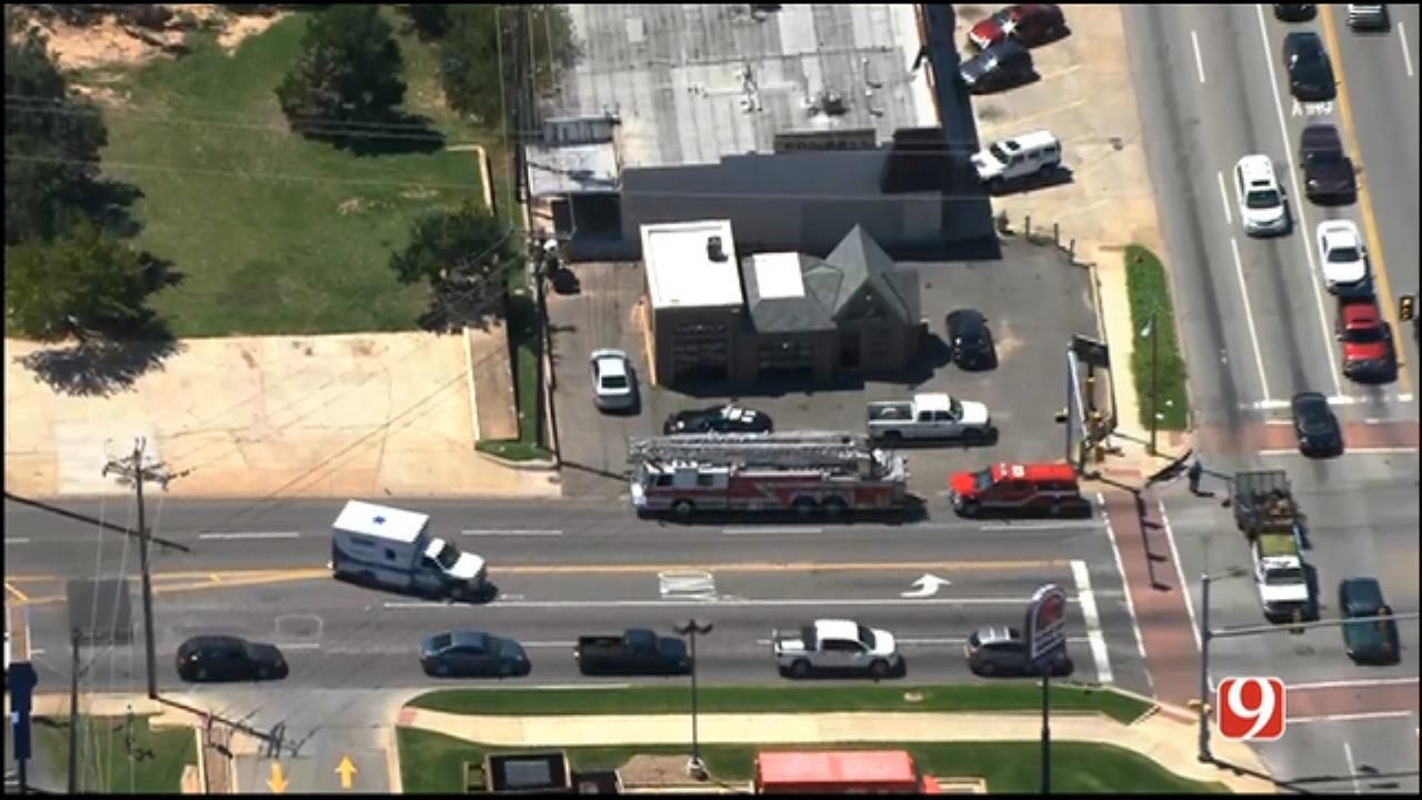 Crash Involving Fire Truck Reported In NW OKC