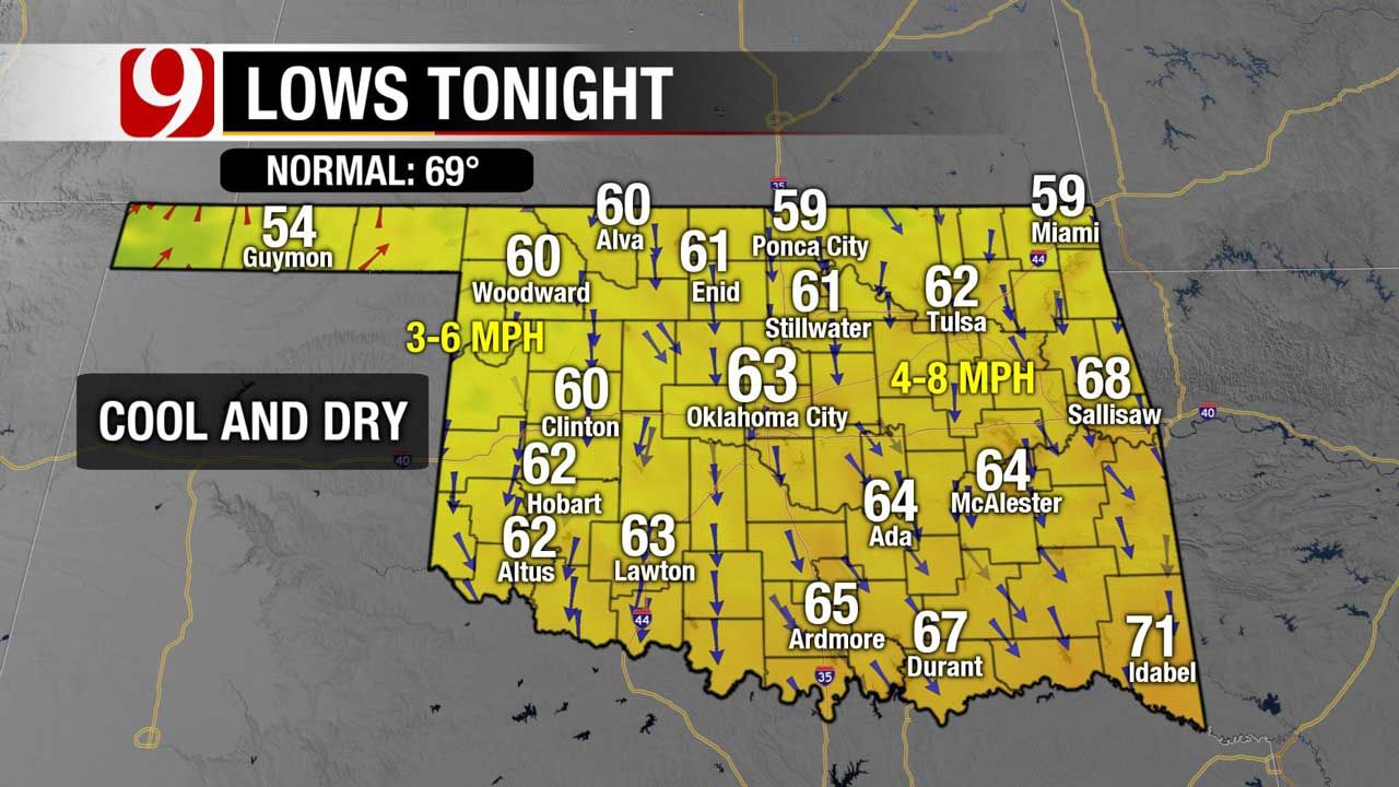 Clear Skies, Cool Temps In Store For OKC Metro