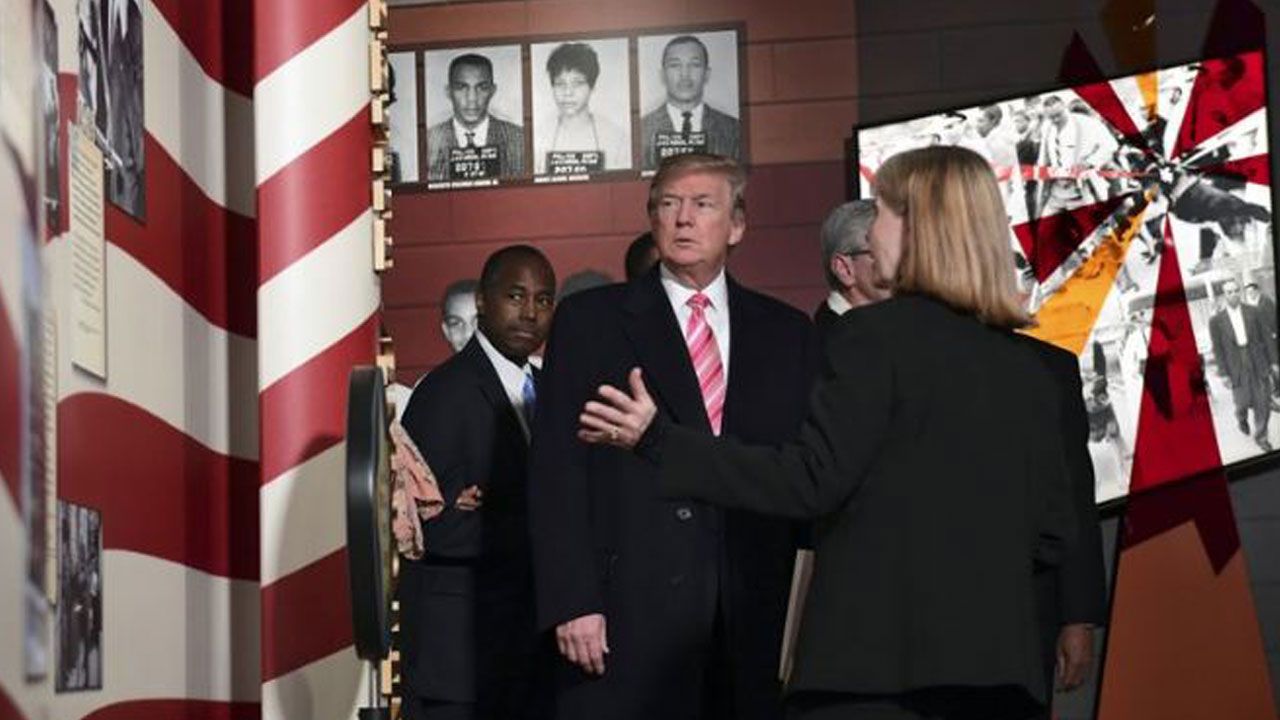 President Trump Pays Tribute To Civil Rights Movement