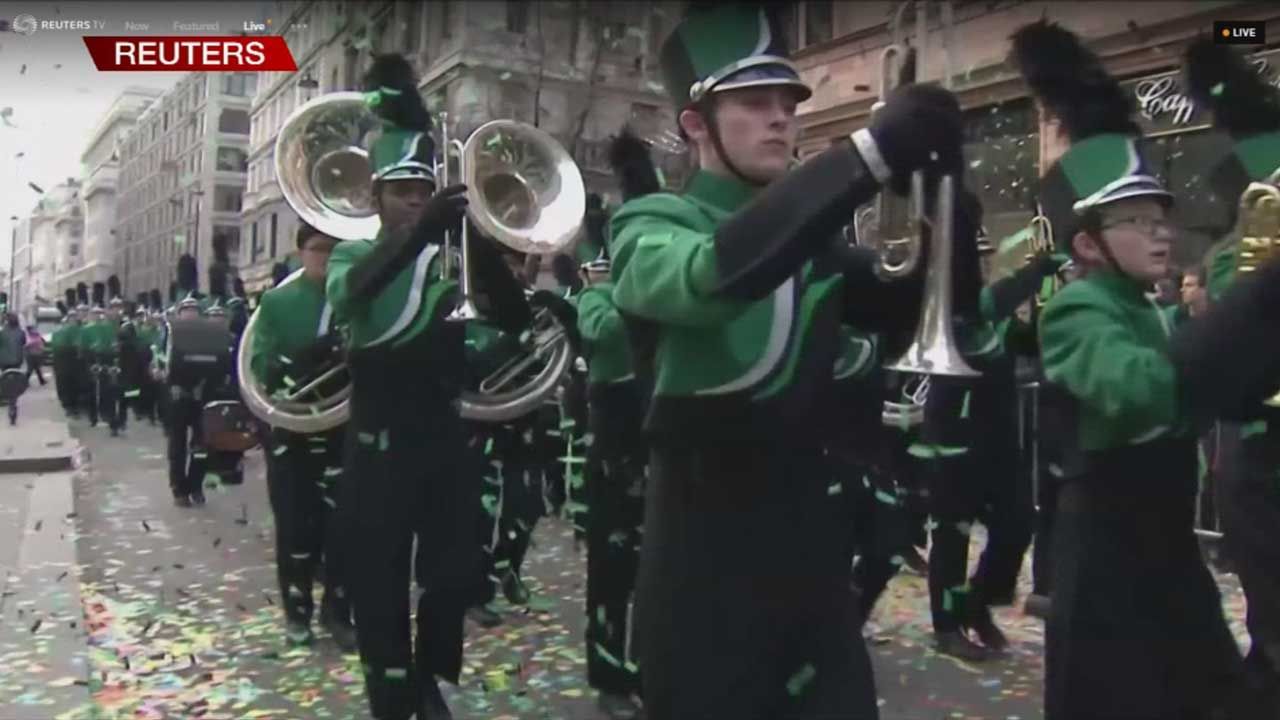 All 3 Edmond School Bands March In London New Year’s Day Parade