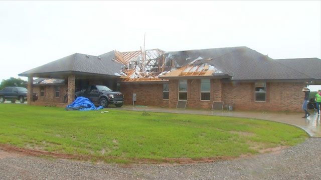 Parts Of Blanchard Damaged By Tornado, Flooding