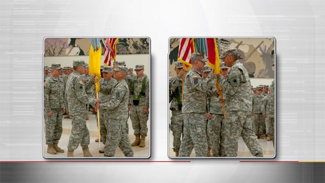 Oklahoma National Guard Holds Change Of Command Ceremony