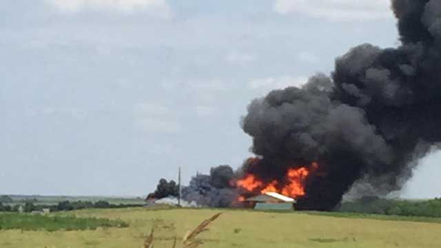 Crews On Scene Of Explosion At Hammon Salt Water Injection Well