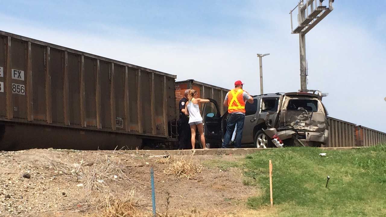 No One Injured After SUV, Train Collide In Edmond