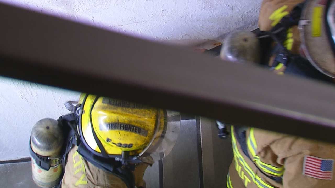 Firefighters Climb Downtown OKC Building to Honor Firefighters Killed In 9/11