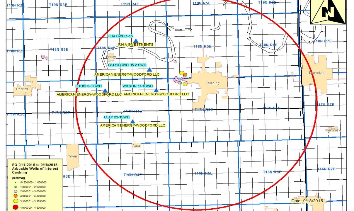 2 Cushing Disposal Wells Shut Down Following Earthquakes