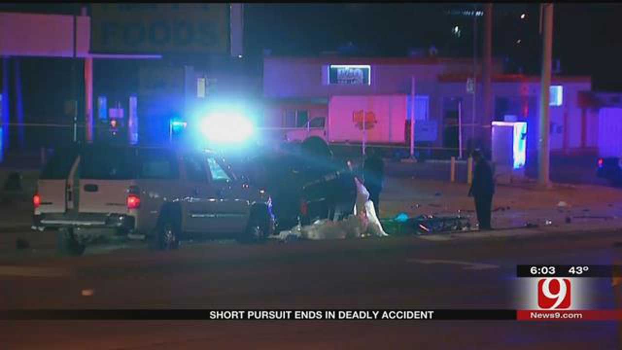 OKC Police Pursuit Ends In Fatal Crash