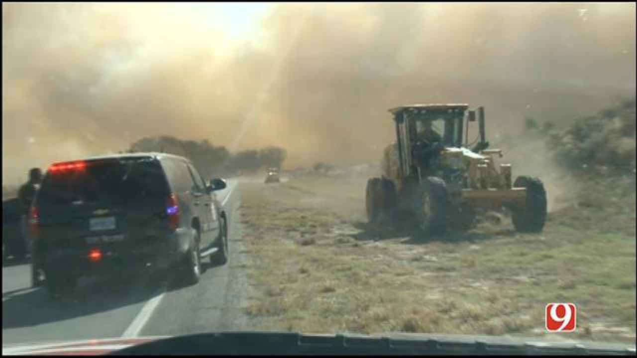 Oklahoma Firefighters Busy Responding To Multiple Grass Fires