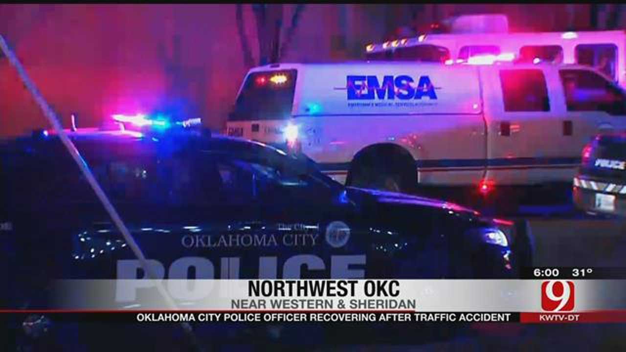 OKC Police Officer Recovering After Traffic Accident