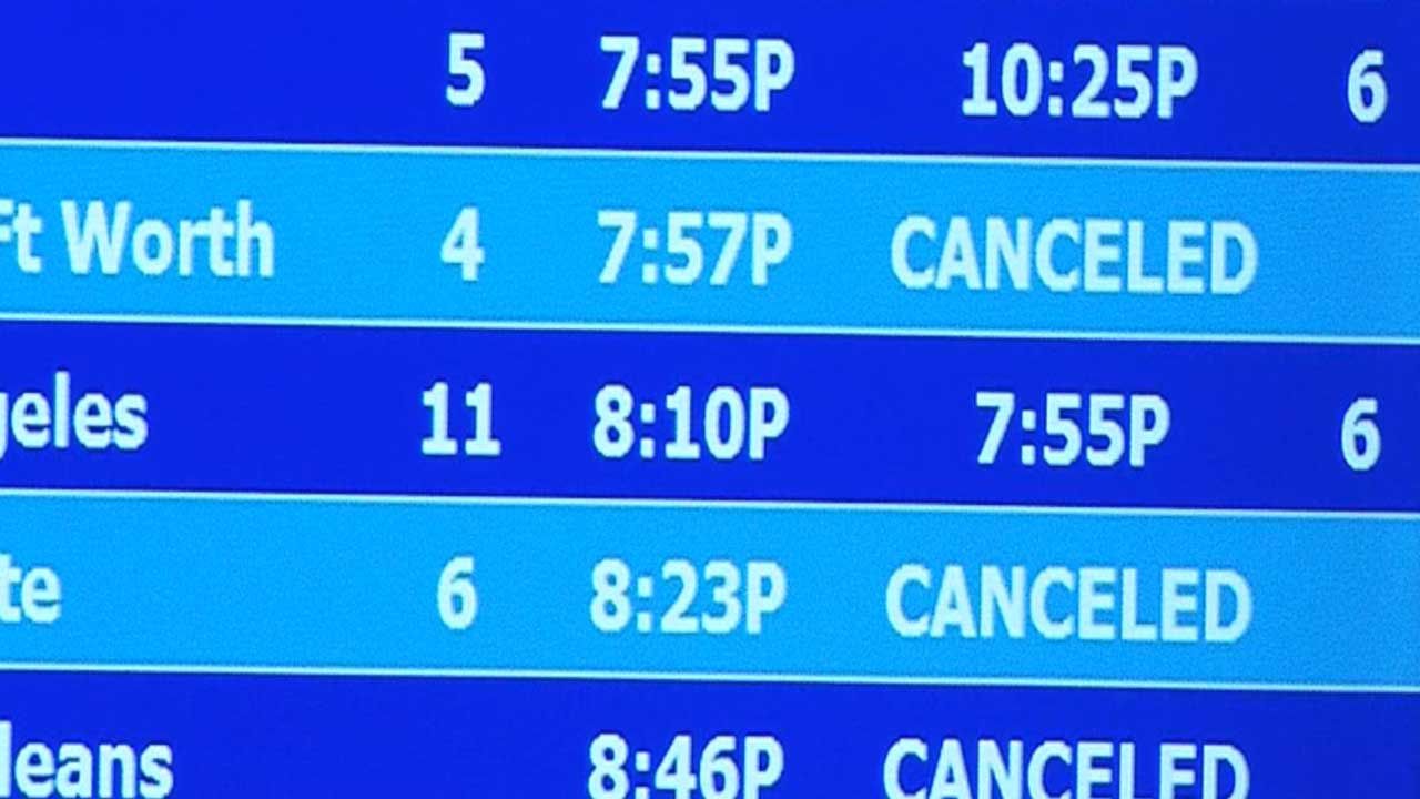 Weather Causes Delays, Cancellations at Will Rogers World Airport