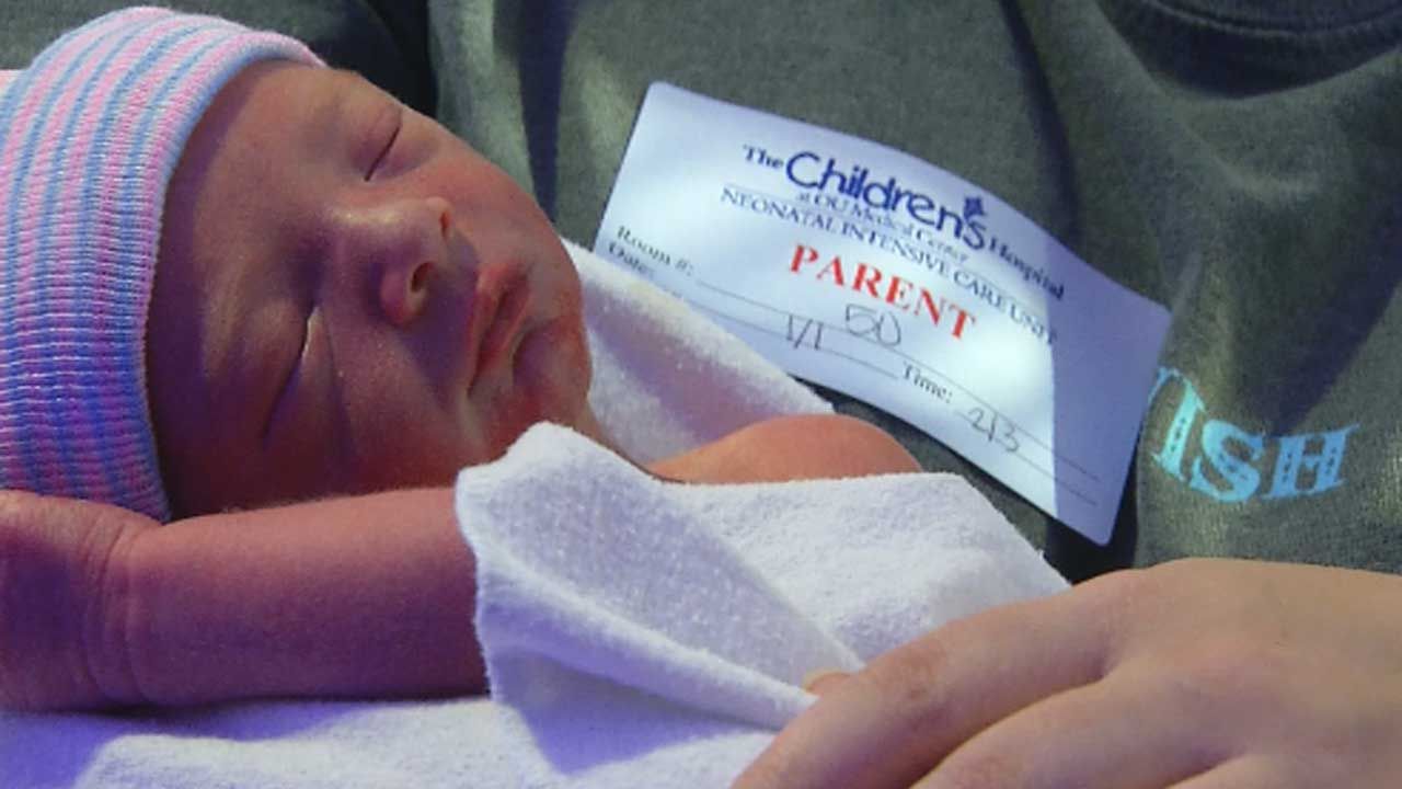 OU Children's Hospital Celebrates First 2016 Baby