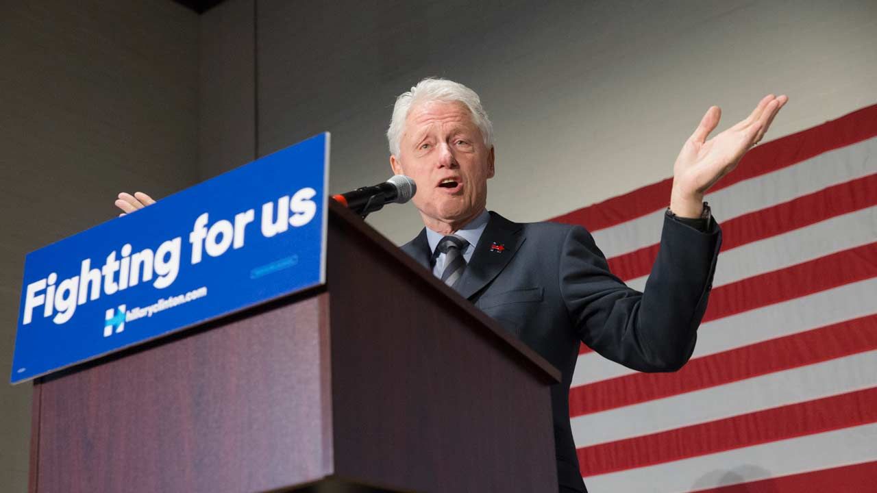Bill Clinton Campaigns For Hillary At 'Get Out The Vote' Event In OKC